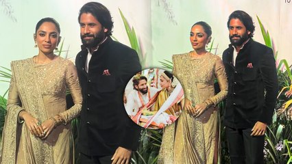 Newlyweds Naga Chaitanya & Sobhita Dhulipala Shine Bright At Aaliyah Kashyap's Wedding Reception!
