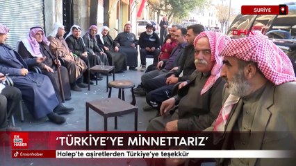 Halep’te aşiretlerden Türkiye’ye teşekkür