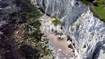 4K drone footage of the white cliffs near Dover