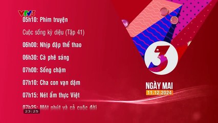 VTV3 | Tomorrow program introduction | Wednesday, 11 December 2024