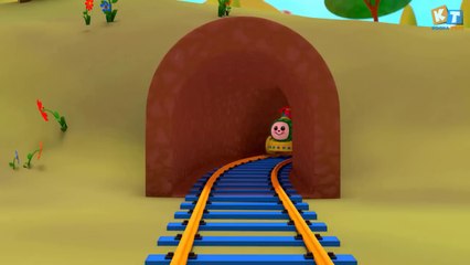 Cocomelon Color Train - Wheels on the Train - Baby Nursery Rhymes
