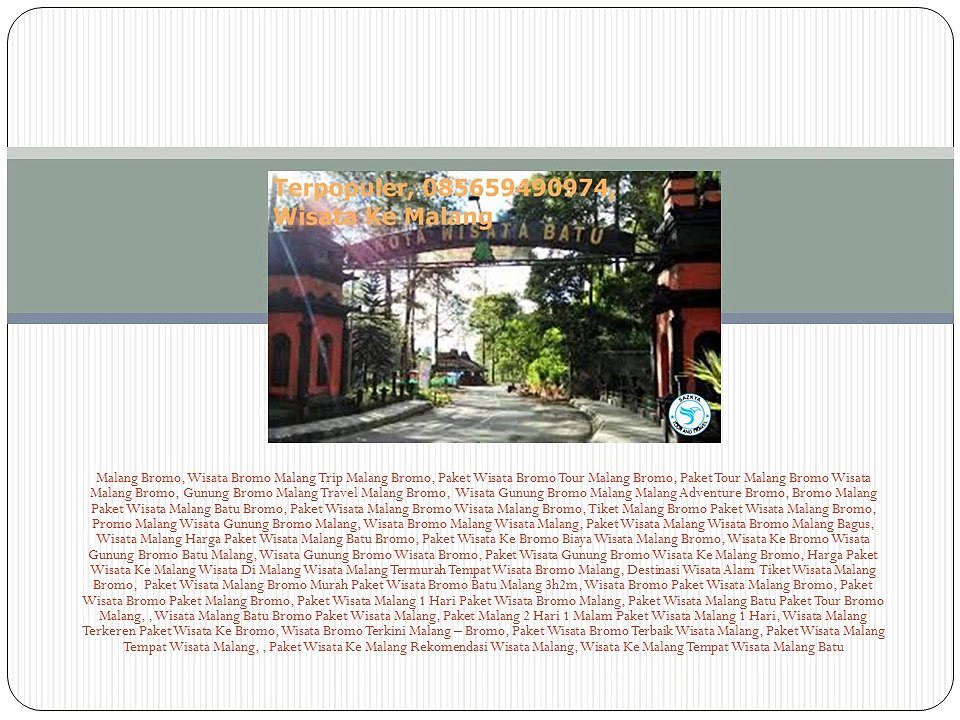 Terpopuler, 085659490974, Wisata Ke Malang