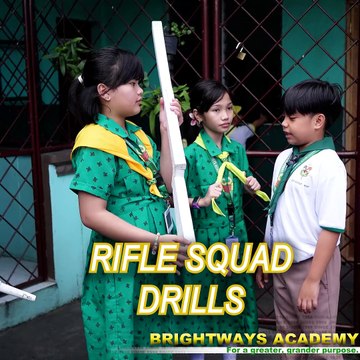 Rifle Squad Basic Training Drill | Best School in Dasmariñas City, Best School in Amadeo, Cavite
