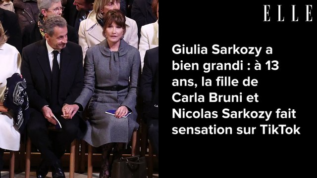 Giulia Sarkozy a bien grandi : à 13 ans, la fille de Carla Bruni et Nicolas Sarkozy fait sensation sur TikTok