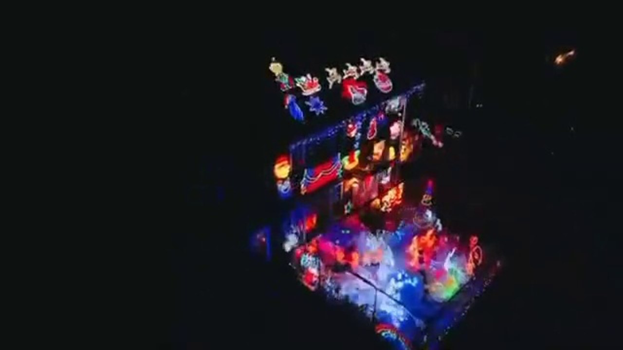 Mary Whitcher's Christmas lights in Totton