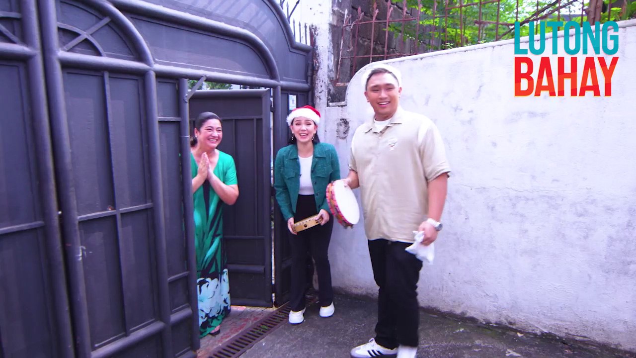 Mikee Quintos at Kuya Dudut, nangaroling sa bahay ni Nadia Montenegro! | Lutong Bahay