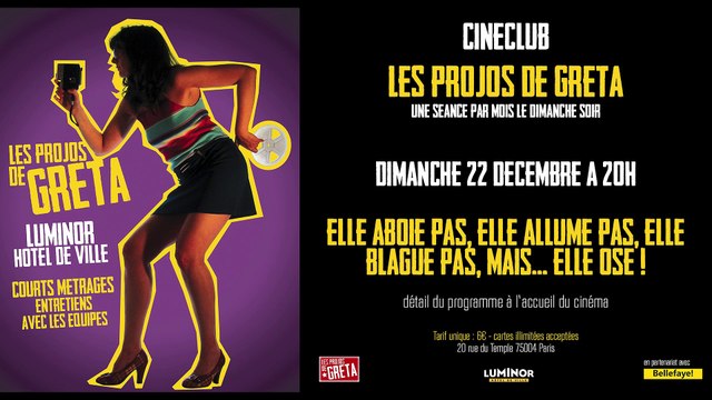 Les Projos de Greta : Elle aboie pas, elle allume pas, elle blague pas, mais… elle ose ! Bande-annonce VF