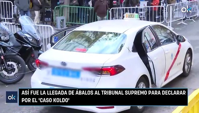 Así fue la llegada de Ábalos alTribuanl Supremo para declarar por el 'caso Koldo'