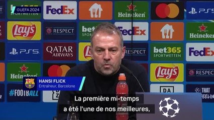 Barcelone - Flick a apprécié le match et surtout la première période de son équipe