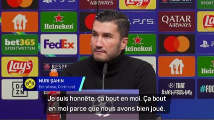 Dortmund - Şahin: “Je ne veux pas entendre qu’on a fait un bon match, ça ne me réconforte pas”