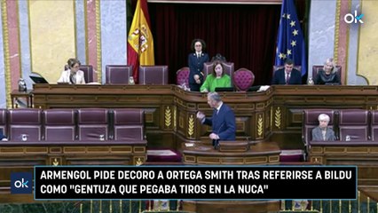 Armengol pide decoro a Ortega Smith tras referirse a Bildu como gentuza que pegaba tiros en la nuca