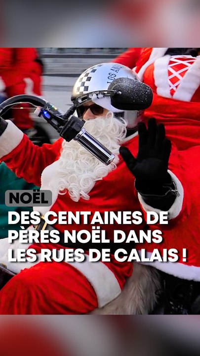 Un défilé de pères Noël dans les rues de Calais !