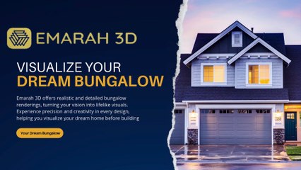 Bungalow Rendering Services in Mumbai - Emarah 3D