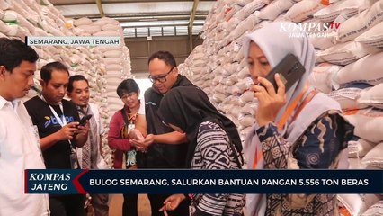 Bulog Semarang Salurkan Bantuan Pangan 5.556 Ton Beras