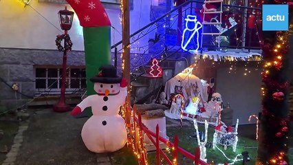 A Ploërmel, la maison de la famille Pezzot s'illumine pour Noël