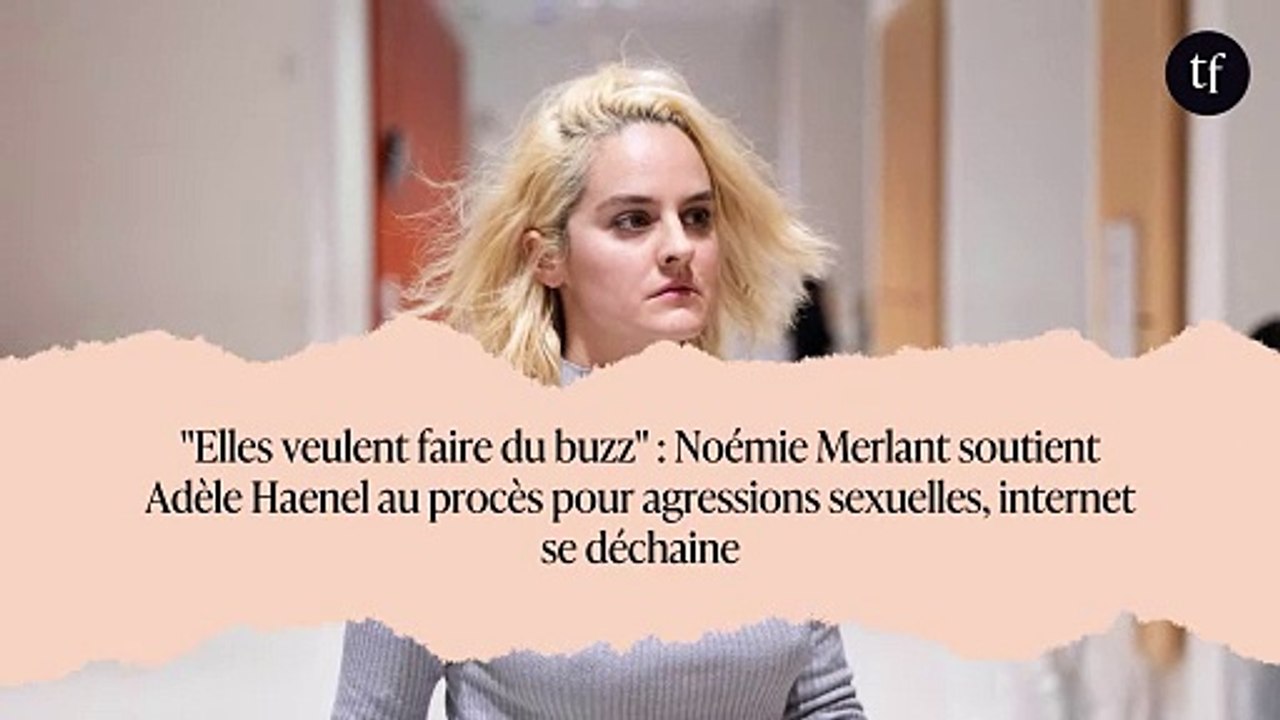 "Elles veulent faire du buzz" : Noémie Merlant soutient Adèle Haenel au procès pour agressions sexuelles, internet se déchaine