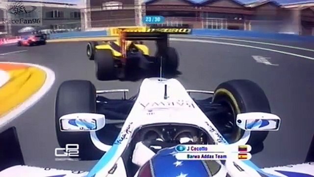 GP2 Series 2012_Manche 6_Valencia Street Circuit(Espagne)_Course 1 (en français - Eurosport - France) [RaceFan96]