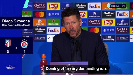 Simeone pleased with hard work as Atletico make it 10 in a row