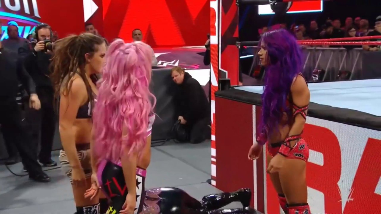 Sasha Banks vs. Ruby Riott - RAW, Oct. 22, 2018 (1080P_HD)
