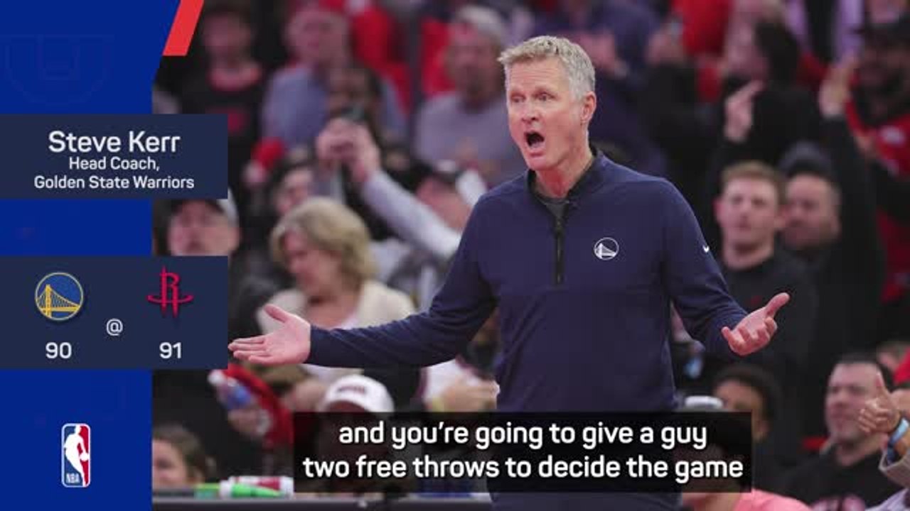 Furious Steve Kerr storms out of news conference after controversial late call