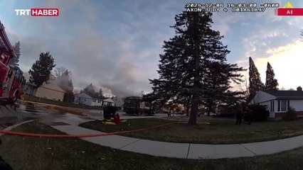 ABD'de çöp kamyonu bomba gibi patladı