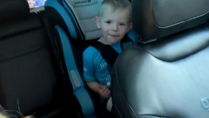 Child's priceless reaction to first car wash captured in funny video