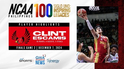 Player Highlights - Clint Escamis vs. Benilde (Finals Game 2 Highlights) | NCAA Season 100