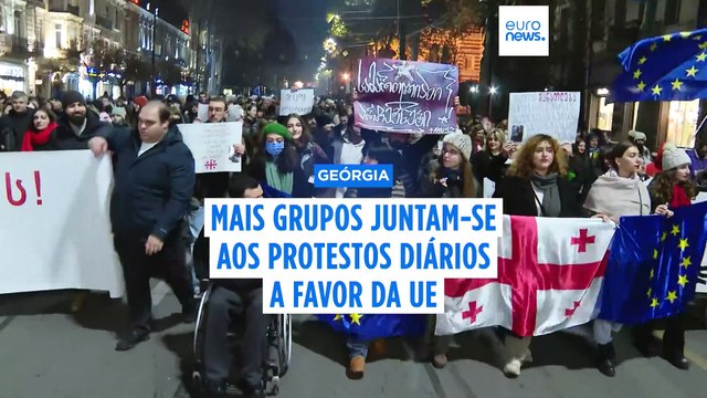 Manifestações em massa na Geórgia ganham força e apelam a novas eleições