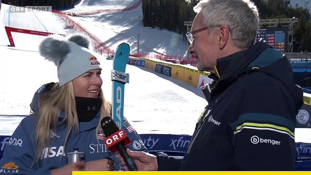 Lindsey Vonn - Beaver Creek DH Training Interview ORF