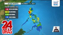 Ilang lugar sa bansa, nakaranas ng higit sa pang-karaniwang dami ng ulan mula Dec. 1 hanggang kahapon | 24 Oras