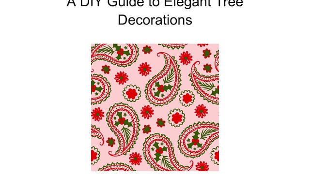 Paisley-Inspired Christmas Ornaments - A DIY Guide to Elegant Tree Decorations | Alan Boal Paisley