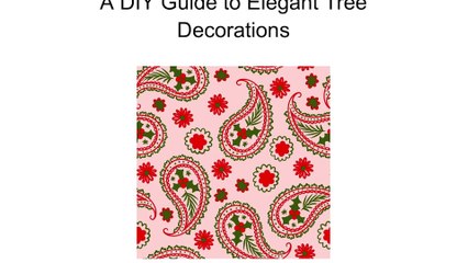Paisley-Inspired Christmas Ornaments - A DIY Guide to Elegant Tree Decorations | Alan Boal Paisley