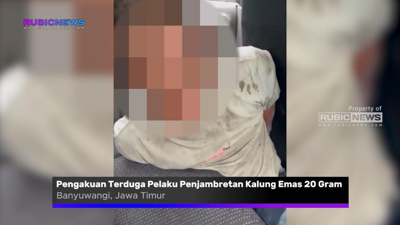 Pengakuan Terduga Pelaku Penjambretan Kalung Emas 20 Gram di Bangorejo Banyuwangi