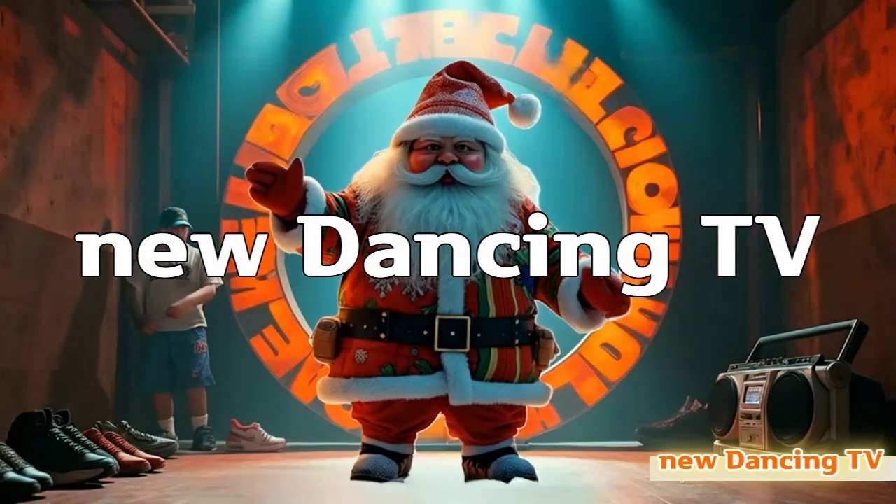 Merry Christmas 🎄new Dancing TV🎄Santa Claus and animals ministry ⛄Snowy White Christmas music ♪