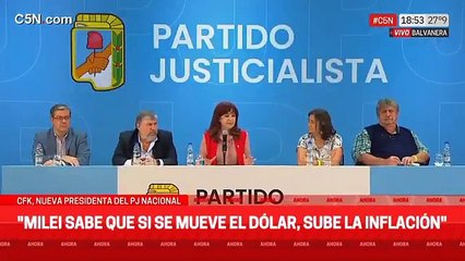 Cristina Kirchner: "Hay una aceptación de la sociedad a una suerte de ajuste violento"
