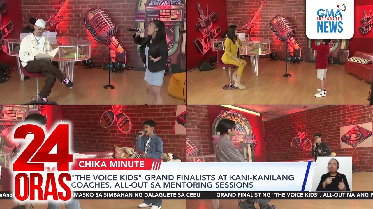 "The Voice Kids" grand finalists at kani-kanilang coaches, all-out sa mentoring sessions | 24 Oras