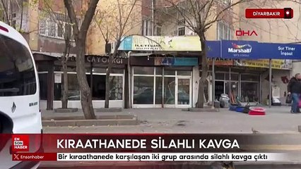 Diyarbakır'da kıraathanede silahlı kavga
