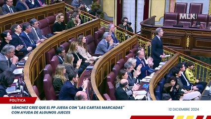 Sánchez cree que el PP juega con "LAS CARTAS MARCADAS" con ayuda de algunos jueces