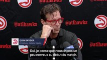 Hawks - Snyder fier de son équipe après la victoire face aux  Knicks