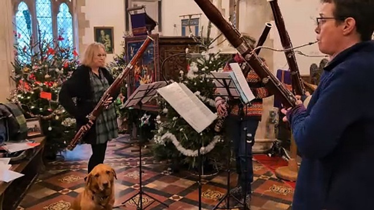 The Faggottinis performing at the church of St Peter and St Paul in Holsworthy