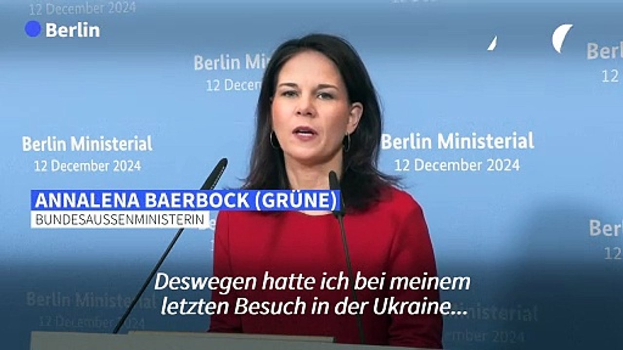 Baerbock: 'Keinen Frieden über Köpfe der Ukrainer'