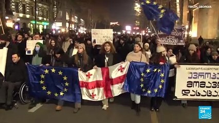 Manifestantes en Georgia aseguran que no reconocerán a presidente que elija el colegio electoral