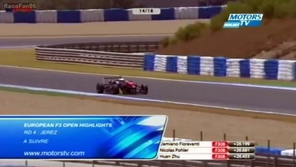 F3 Open 2013_Manche 4_Circuito de Jerez(Espagne)_Meilleurs moments de la course 1 (en français - Motors TV - France) [RaceFan96]