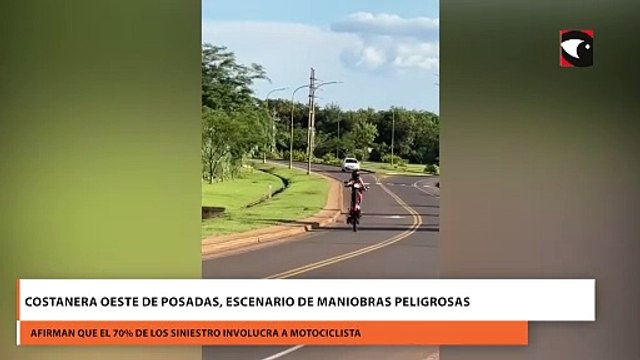 Costanera oeste de Posadas, escenario de maniobras peligrosas