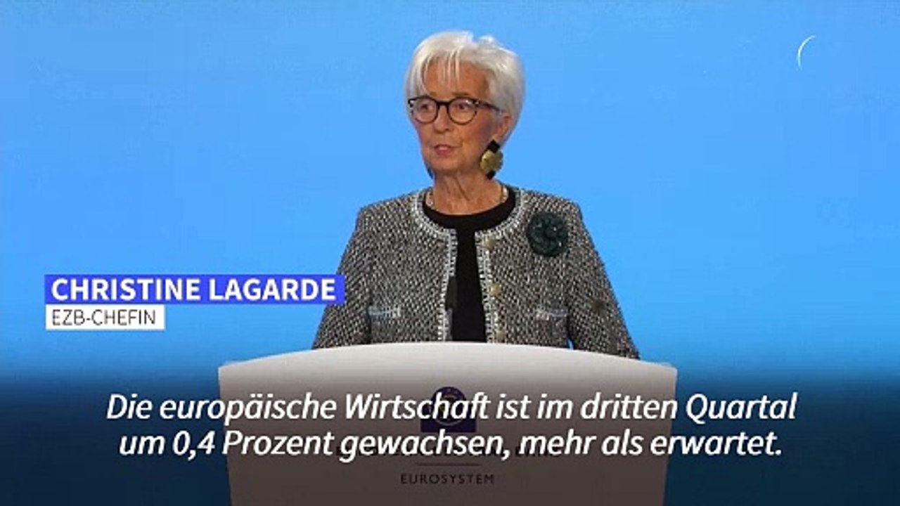 Ezb-chefin: das wachstum verliert an schwung