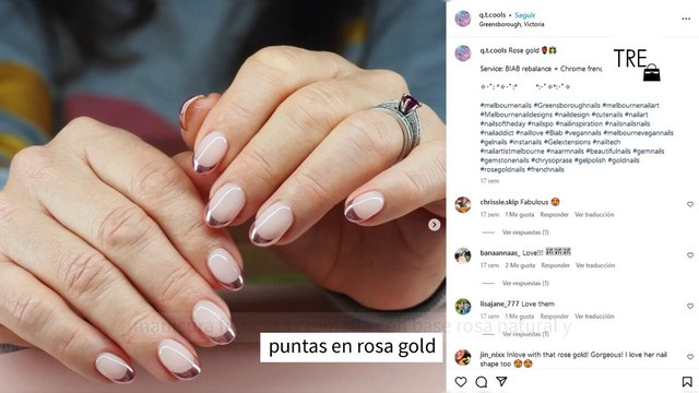 Esmaltes de uñas rosa gold, las mejores ideas para lucir la tonalidad del momento