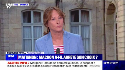 Nouveau gouvernement: "On voit une France très déséquilibrée", constate Ségolène Royal, ancienne ministre