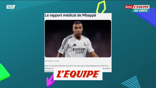 Examens rassurants pour Mbappé, victime d'une lésion à la cuisse gauche - Foot - ESP - Real Madrid
