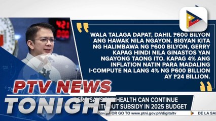 SP Escudero stresses PhilHealth can continue operations without subsidy in 2025 budget