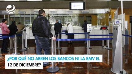 ¿Por qué no abren los bancos ni la BMV el 12 de diciembre?